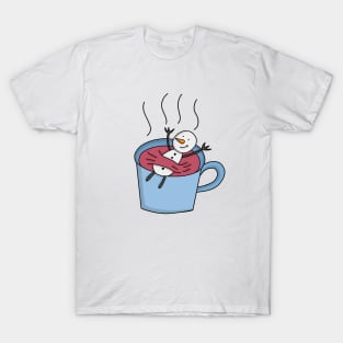 Snowman Tea Coffee T-Shirt